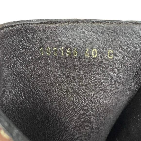 Gucci Interlocking GG Brown Leather Riding Boots Size 40 US 10 *Read Description - Picture 11 of 15